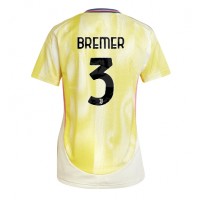 Camisa de time de futebol Juventus Gleison Bremer #3 Replicas 2º Equipamento Feminina 2024-25 Manga Curta